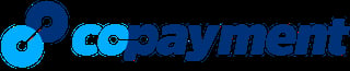 CCPayment logo with blue linked nodes icon and company name in blue text